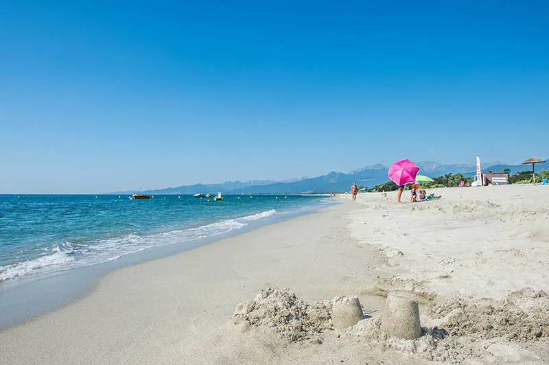 La plage du Camping-Aleria-Arinella Bianca