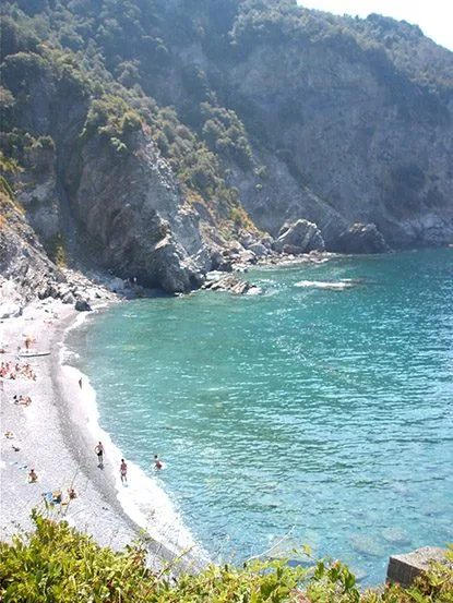 Plage de Guvano, italie
