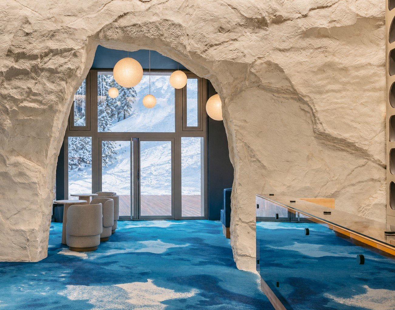 Le lobby de Bârma Courchevel