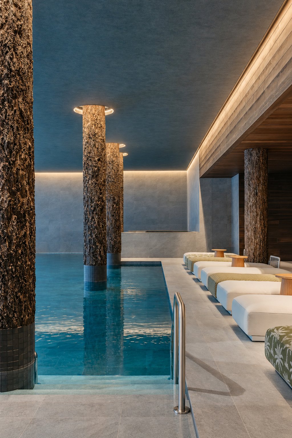 La piscine du spa de Bârma Courchevel