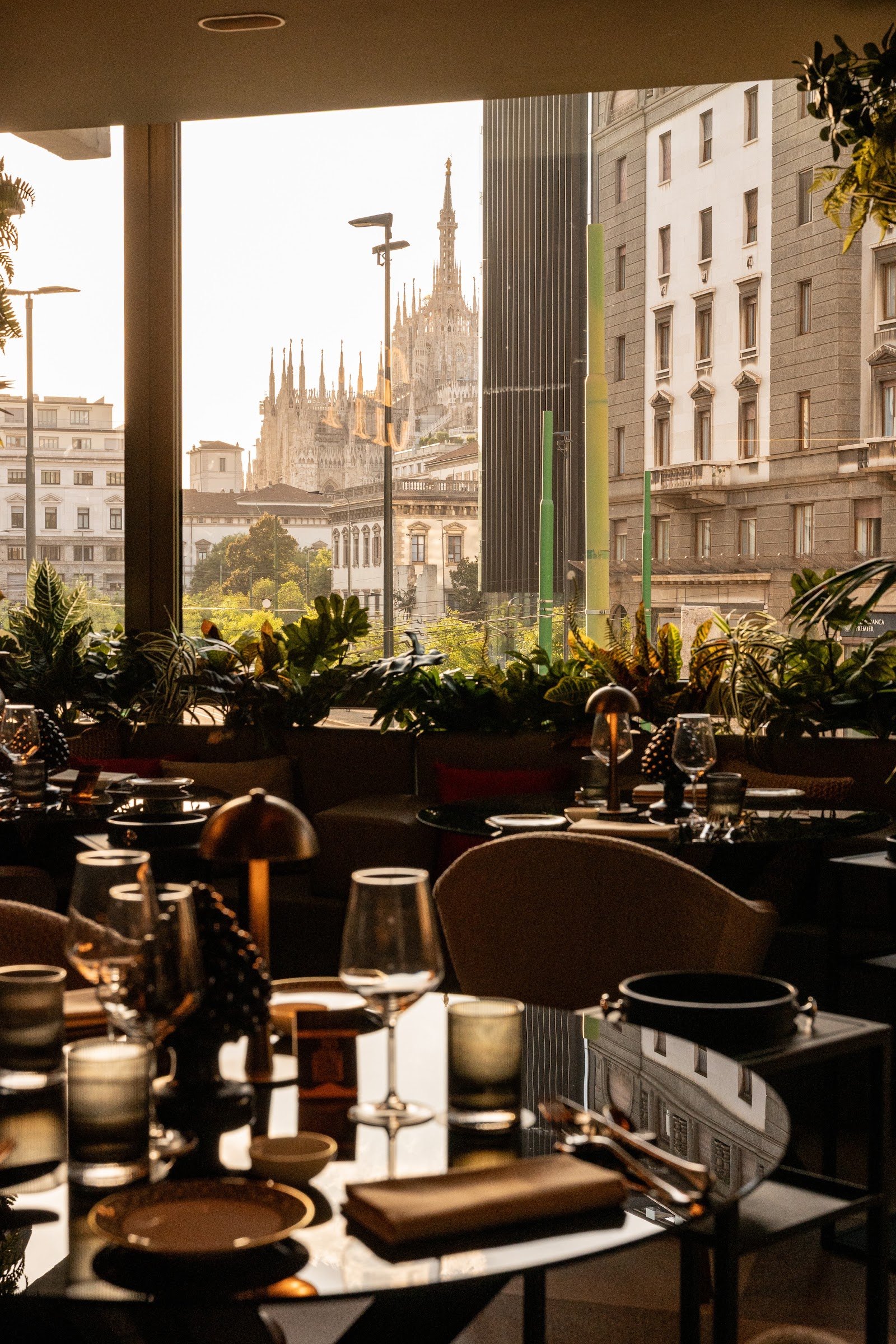 Le restaurant CityMilano by Natale Giunta avec vue sur le Duomo