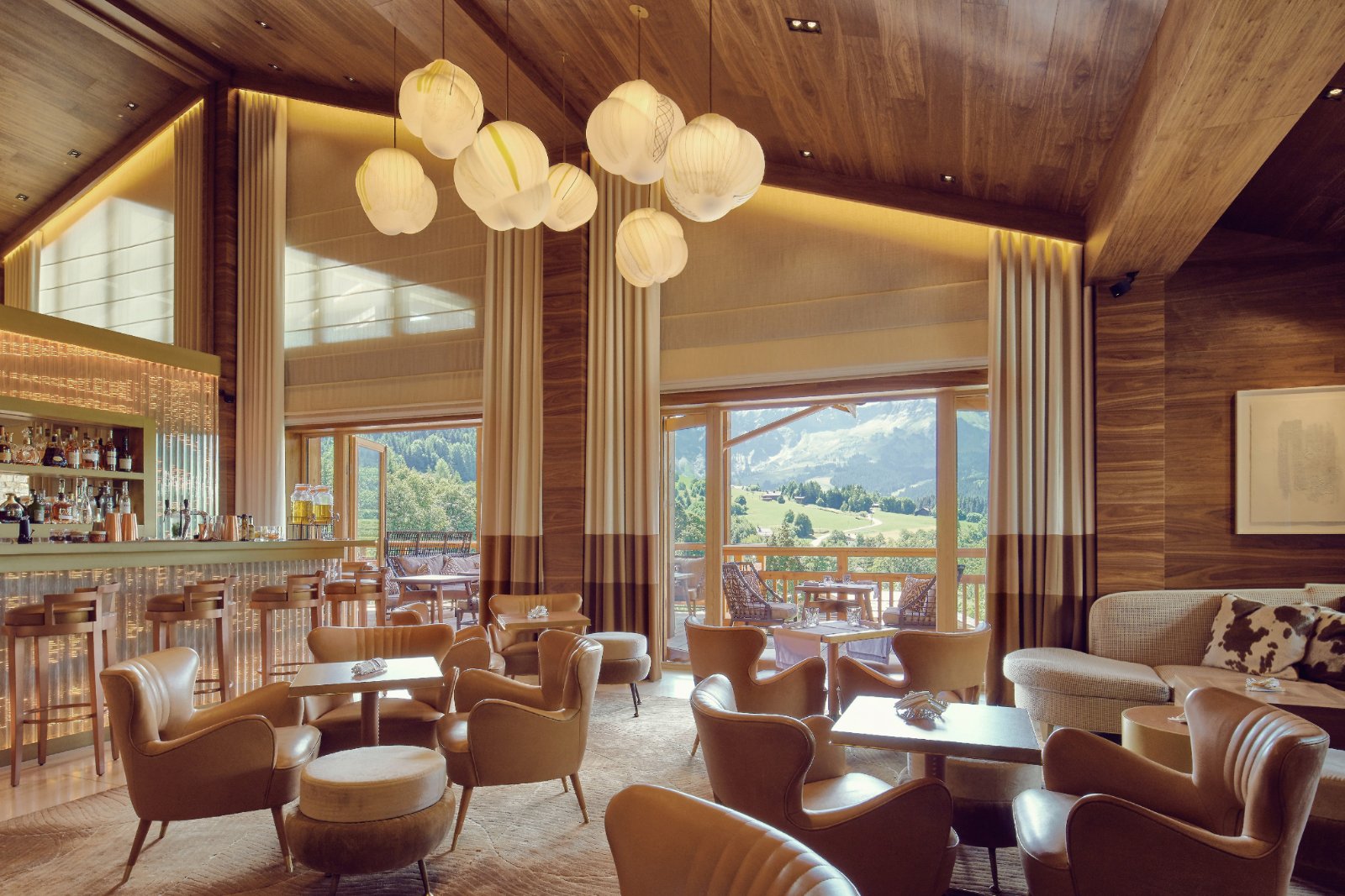 Un des restaurants du Four Seasons Resort Megève