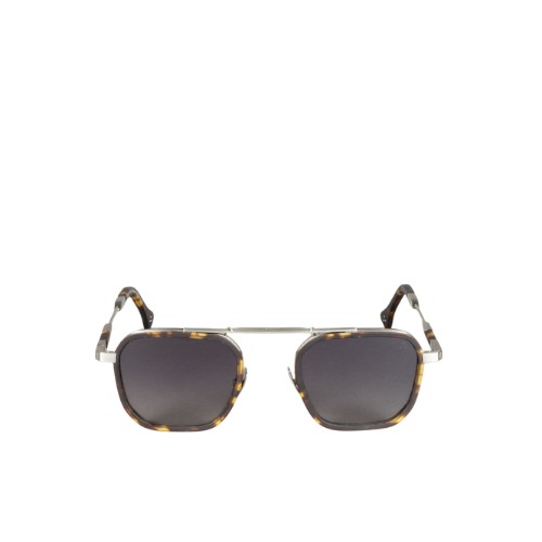 Lunettes carrées Akiva d’IRON Paris en métal et acétate écaille