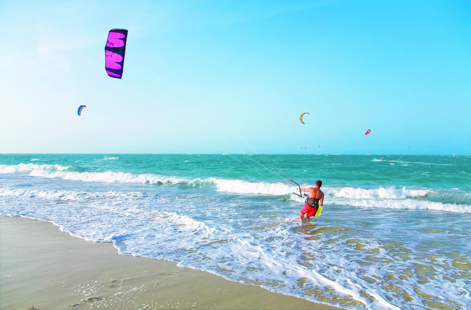 Kitesurf devant le Viva Tangerine by Wyndham, à Cabarete