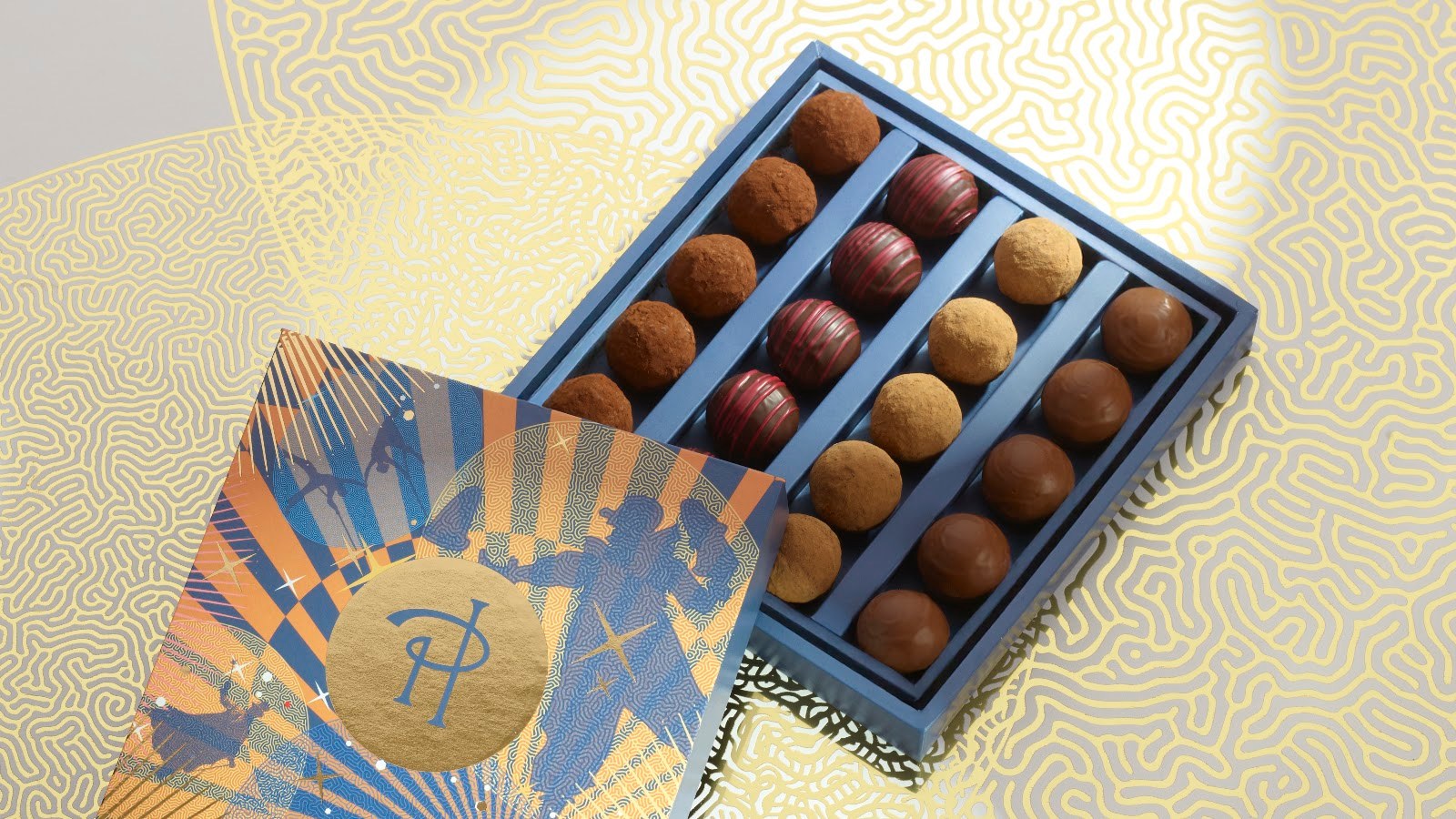 Grand coffret de truffes au chocolat Pierre Hermé, collection Invisible