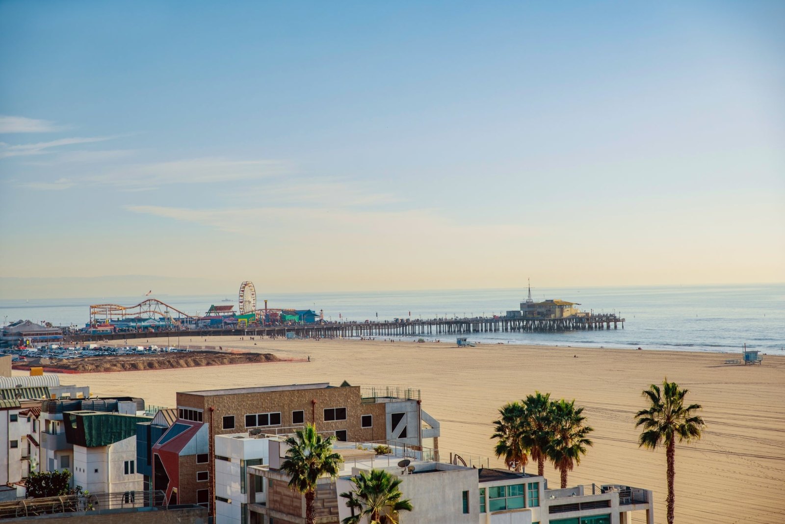 Jetée de Santa Monica et sa grande roue, à Los Angeles