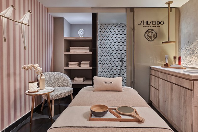 Cabine de soin du Spa Shiseido Ginza Tokyo de l'Hôtel Barrière Le Westminster au Touquet