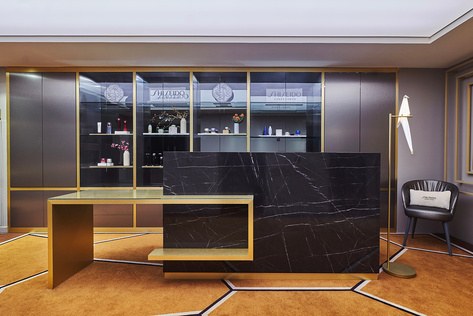 Réception du Spa Shiseido de l'Hôtel Barrière Le Westminster, Le Touquet