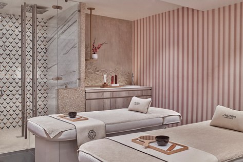 Cabine duo du spa Shiseido de l'Hôtel Barrière Le Westminster Le Touquet