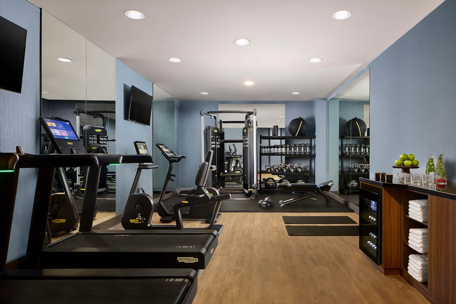 La salle de sport Technogym du Tivoli President Milano